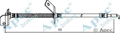 APEC BRAKING hos4007 -  Тормозной шланг